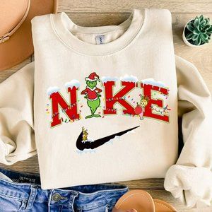 Vintage Grinch Snowman Christmas Sweatshirt, Family Xmas, Grinchmas Sweatshirt
